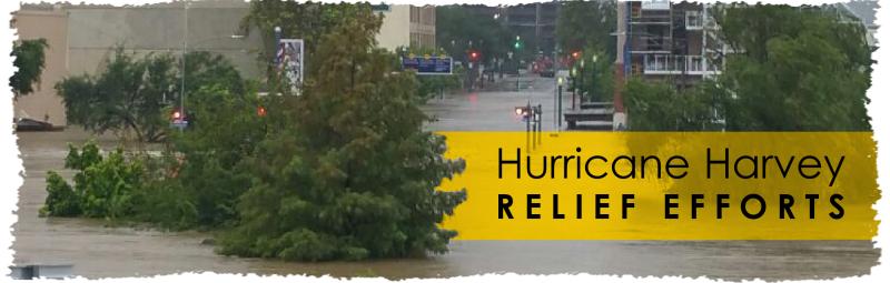 hurricane harvey relief efforts banner