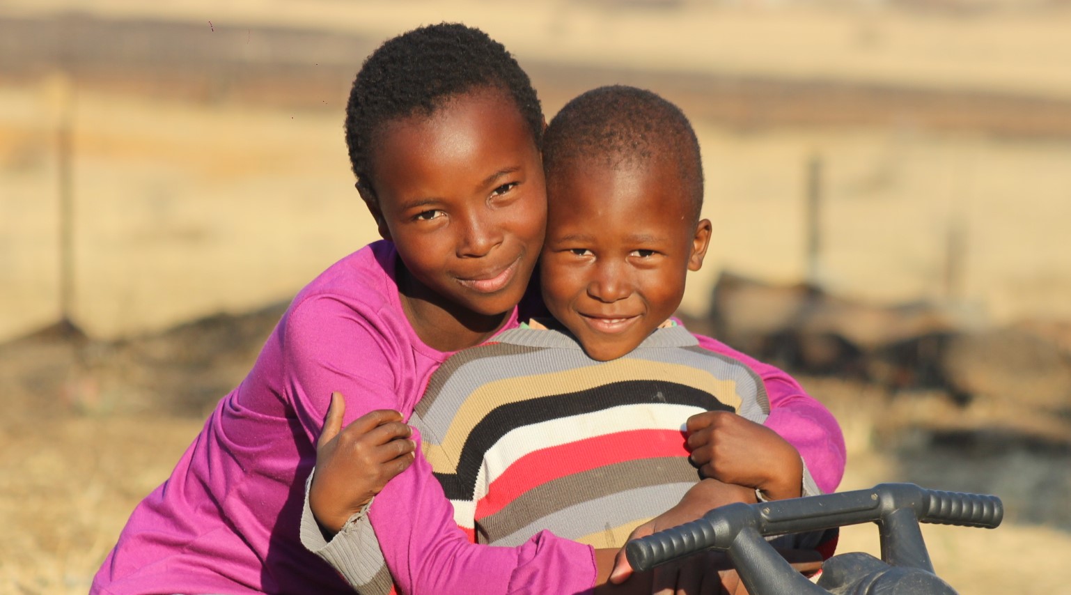 Children from South Africa, Amahle and Siyanda,