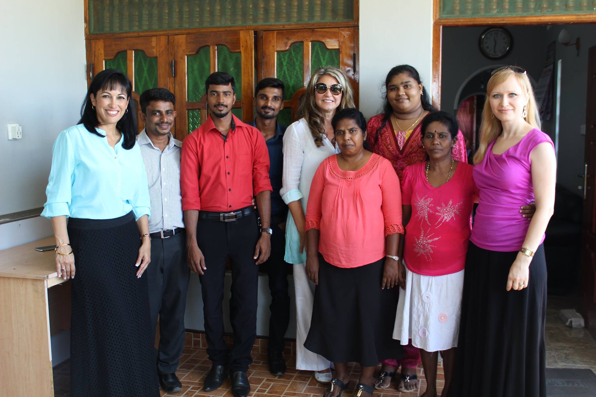 CERI staff with Donna in Sri Lanka (2016)