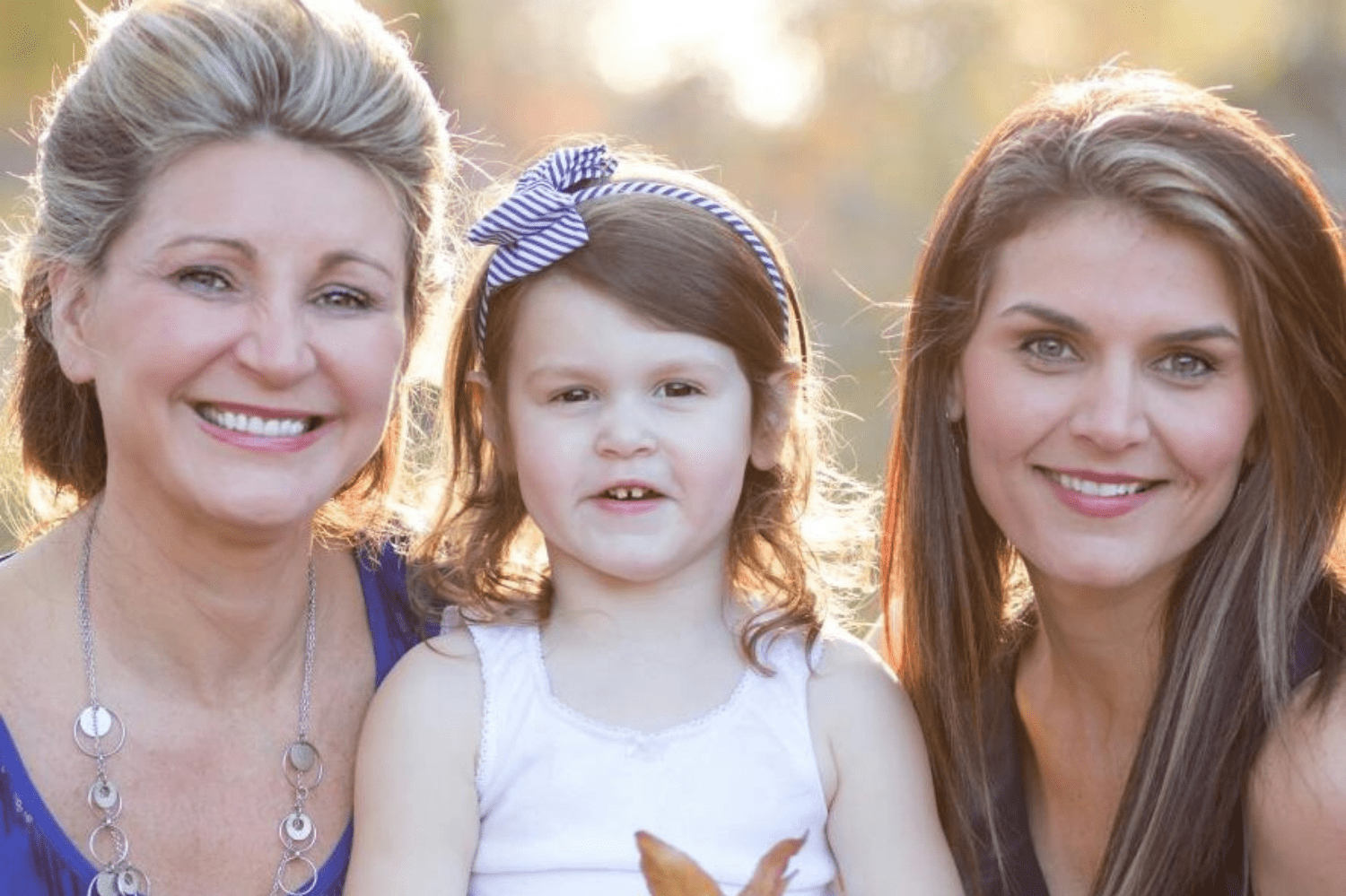 Donna with her granddaughter and daughter (2013).