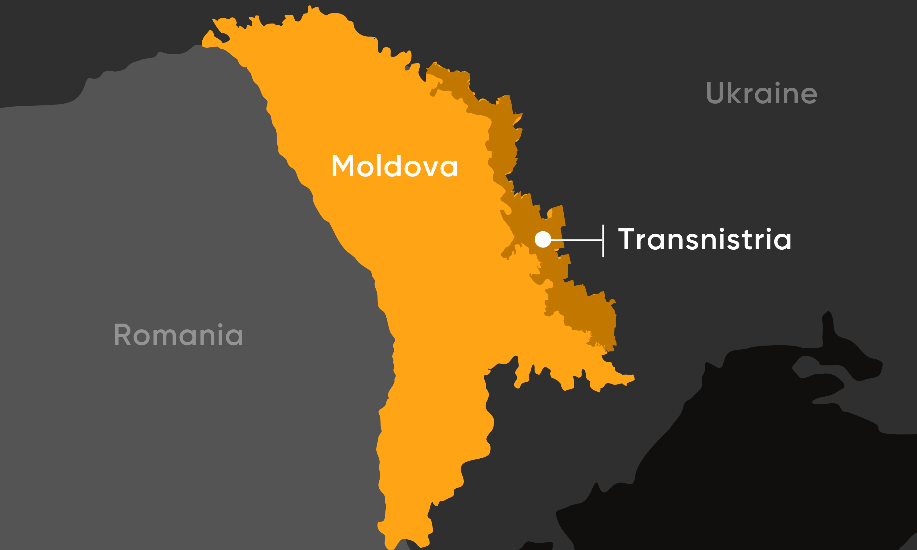Ukraine and Moldova map