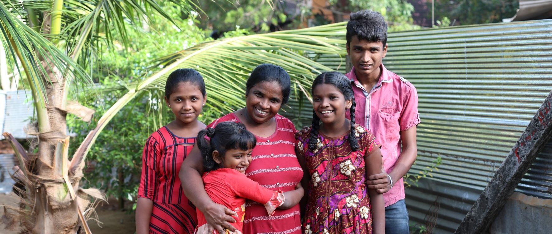 family in Sri Lanka