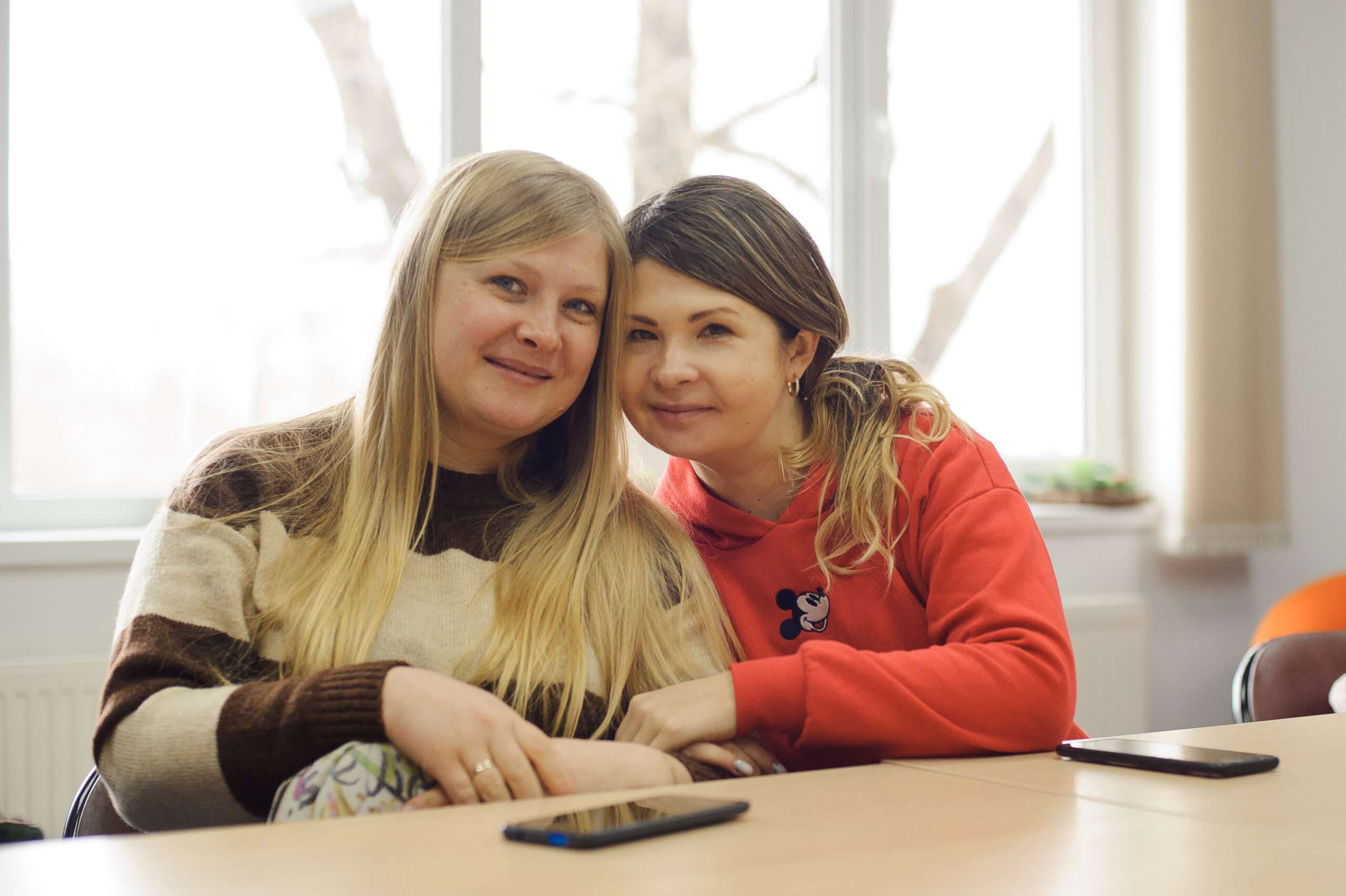 Ukrainian refugees at CERI's office in Moldova