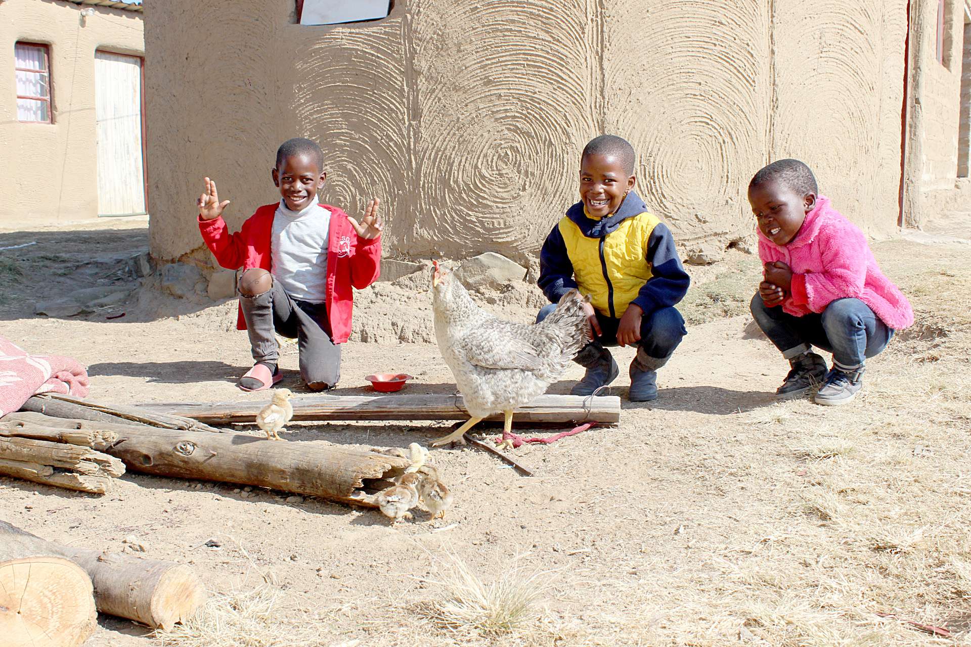 Mhambi's three great grandchildren