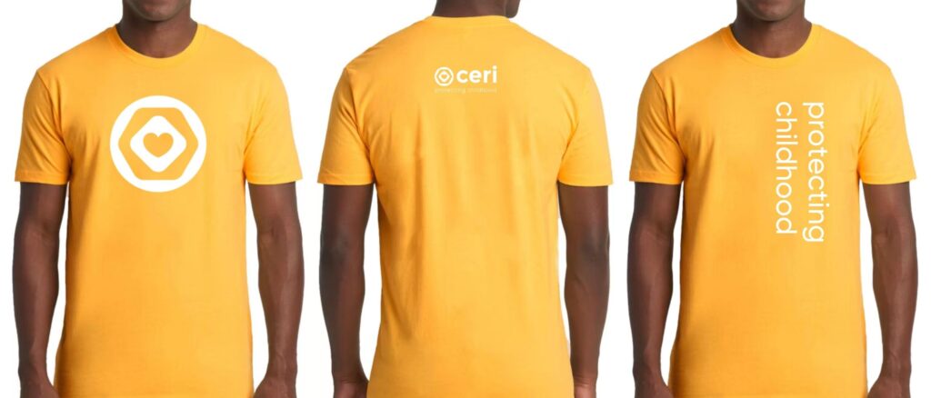 orange tshirts with CERI logo